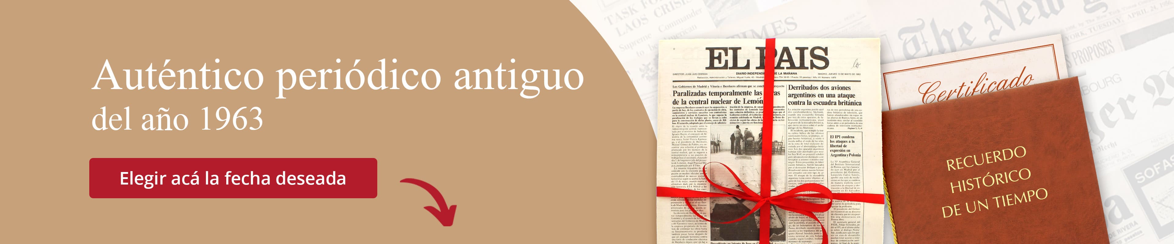 Periódico antiguo del año 1963