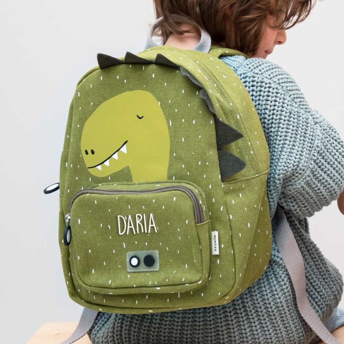 Kindergarten-Rucksack Dino mit Name