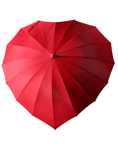 Parapluie coeur rouge