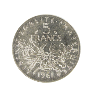 5 französische Francs - Münze